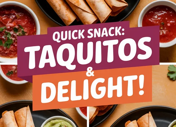 Lazy Microwave Frozen Taquitos Dip