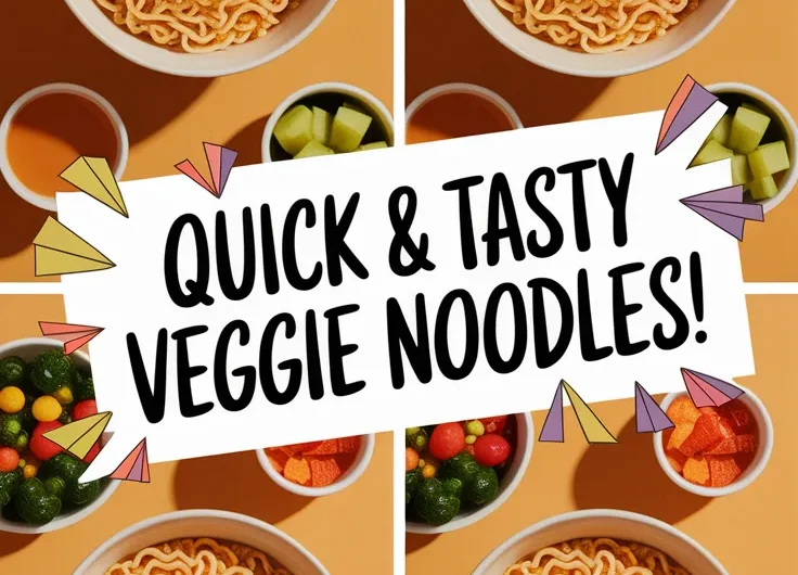 Lazy Microwave Instant Noodles with Veggies
