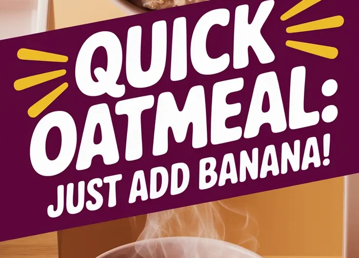 Lazy Microwave Instant Oatmeal with Banana