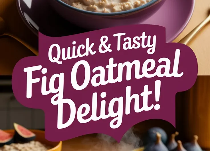 Lazy Microwave Instant Oatmeal with Canned Figs