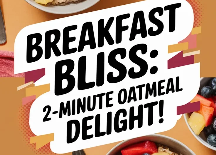 Lazy Microwave Instant Oatmeal with Canned Mixed Fruit