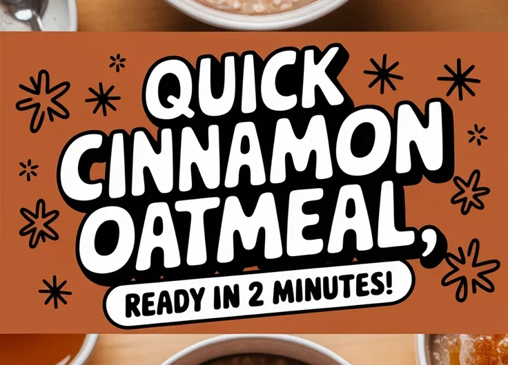 Lazy Microwave Instant Oatmeal with Cinnamon