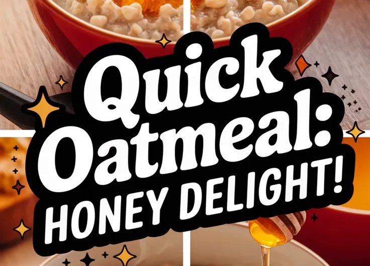 Lazy Microwave Instant Oatmeal with Honey