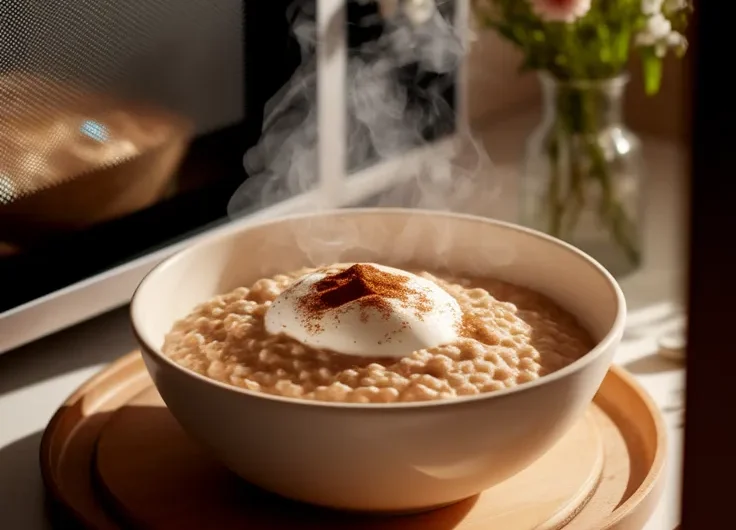 Lazy Microwave Instant Oatmeal with Raisins