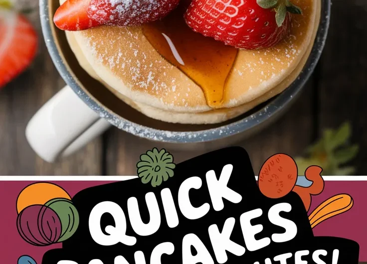 Lazy Microwave Instant Pancake Mix Mug