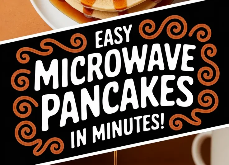Lazy Microwave Instant Pancake Mix with Syrup