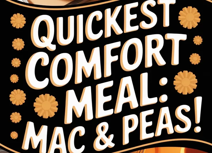 Lazy Microwave Boxed Mac and Cheese with Canned Peas