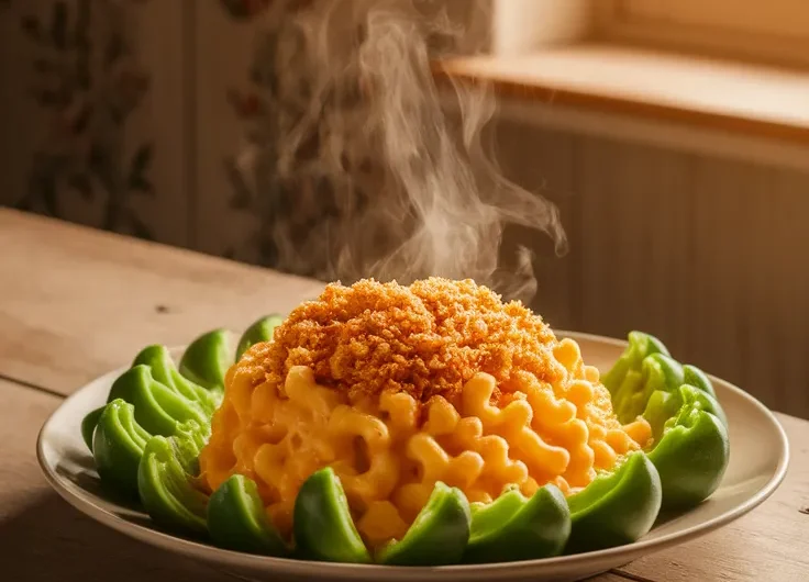 Lazy Microwave Boxed Mac and Cheese with Canned Mixed Veggies