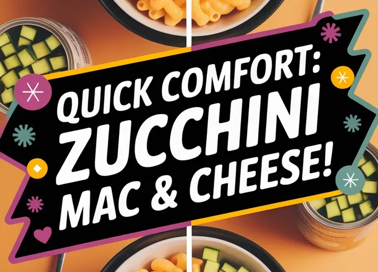 Lazy Microwave Boxed Mac and Cheese with Canned Diced Zucchini