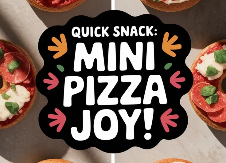 Lazy Microwave Frozen Mini Pizza Bagels