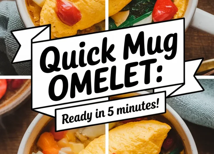 Lazy Microwave Mug Omelet with Leftovers