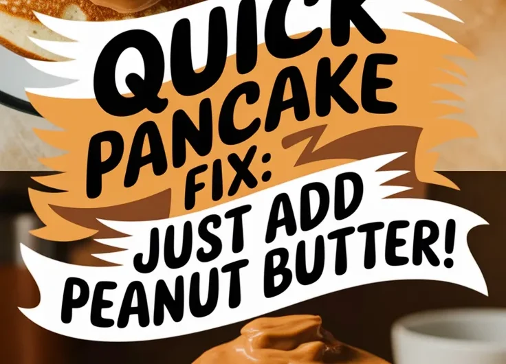 Lazy Microwave Instant Pancake Mix with Peanut Butter