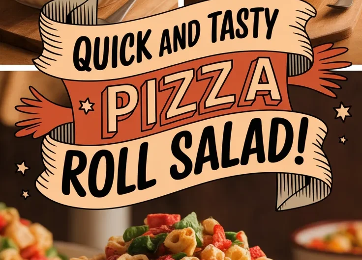 Lazy Microwave Frozen Pizza Roll Pasta Salad