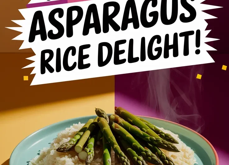 Lazy Microwave Boxed Rice with Canned Diced Asparagus