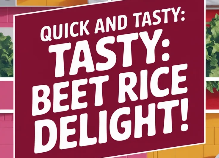 Lazy Microwave Boxed Rice with Canned Diced Beets