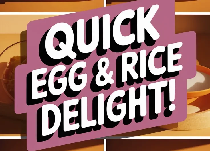 Lazy Microwave Boxed Rice Mix with Egg