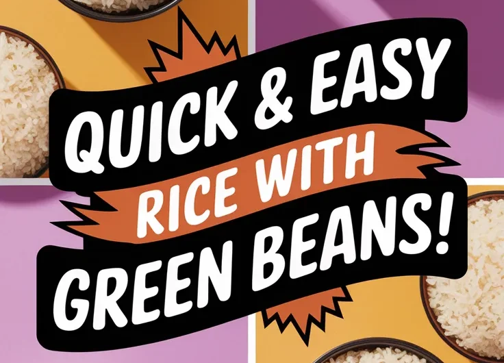 Lazy Microwave Boxed Rice with Canned Green Beans