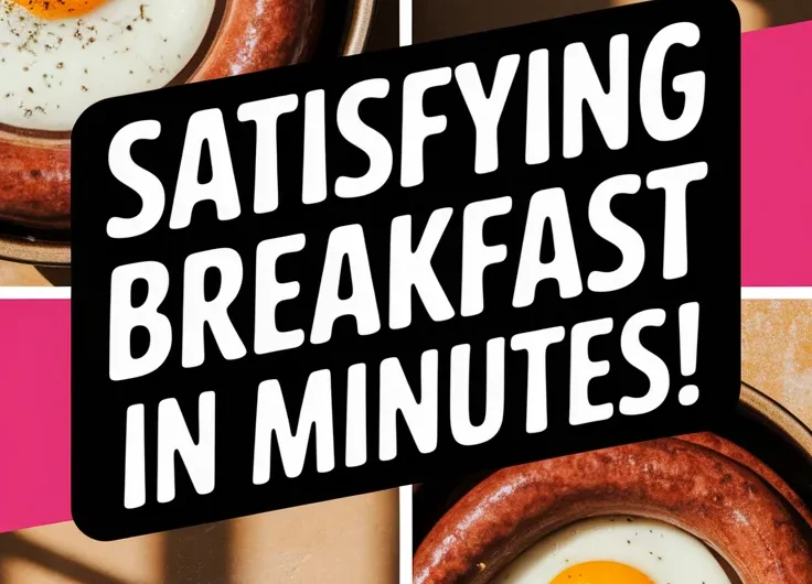 Lazy Microwave Pre-Cooked Sausage and Egg