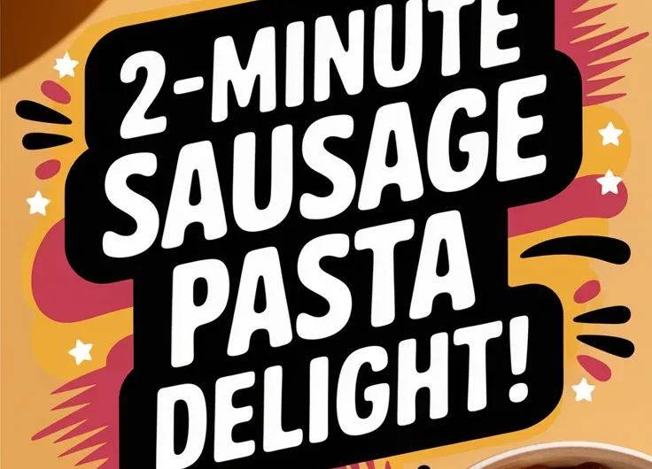 Lazy Microwave Pre-Cooked Sausage Pasta