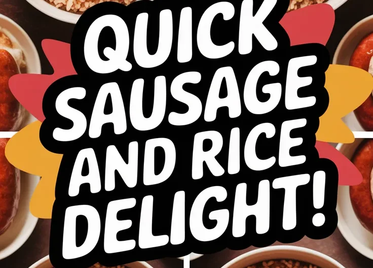 Lazy Microwave Pre-Cooked Sausage and Rice