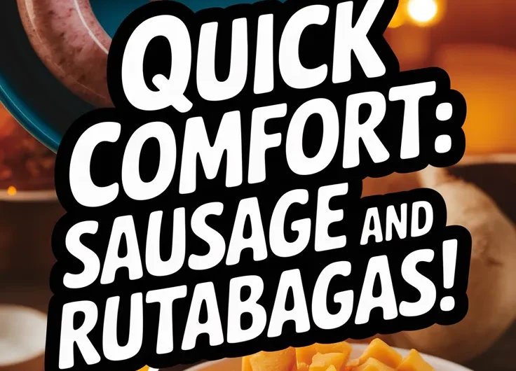 Microwave Pre-Cooked Sausage with Canned Diced Rutabagas