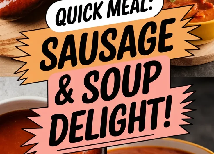 Lazy Microwave Pre-Cooked Sausage and Canned Soup