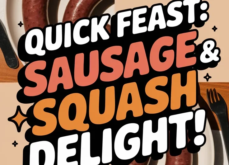 Lazy Microwave Sausage & Squash Delight