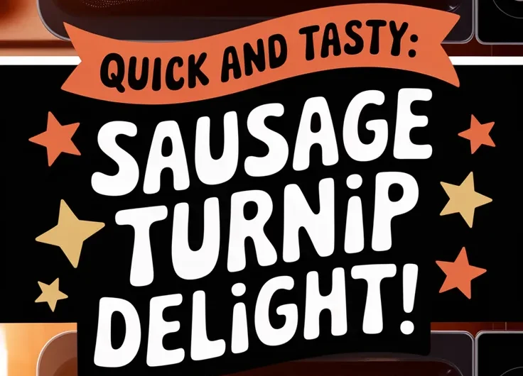 Lazy Microwave Pre-Cooked Sausage with Canned Diced Turnips