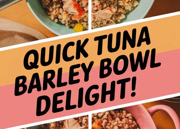 Lazy Microwave Canned Tuna and Instant Barley