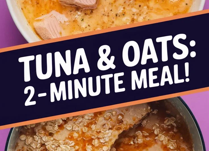 Lazy Microwave Canned Tuna and Instant Oat Groats