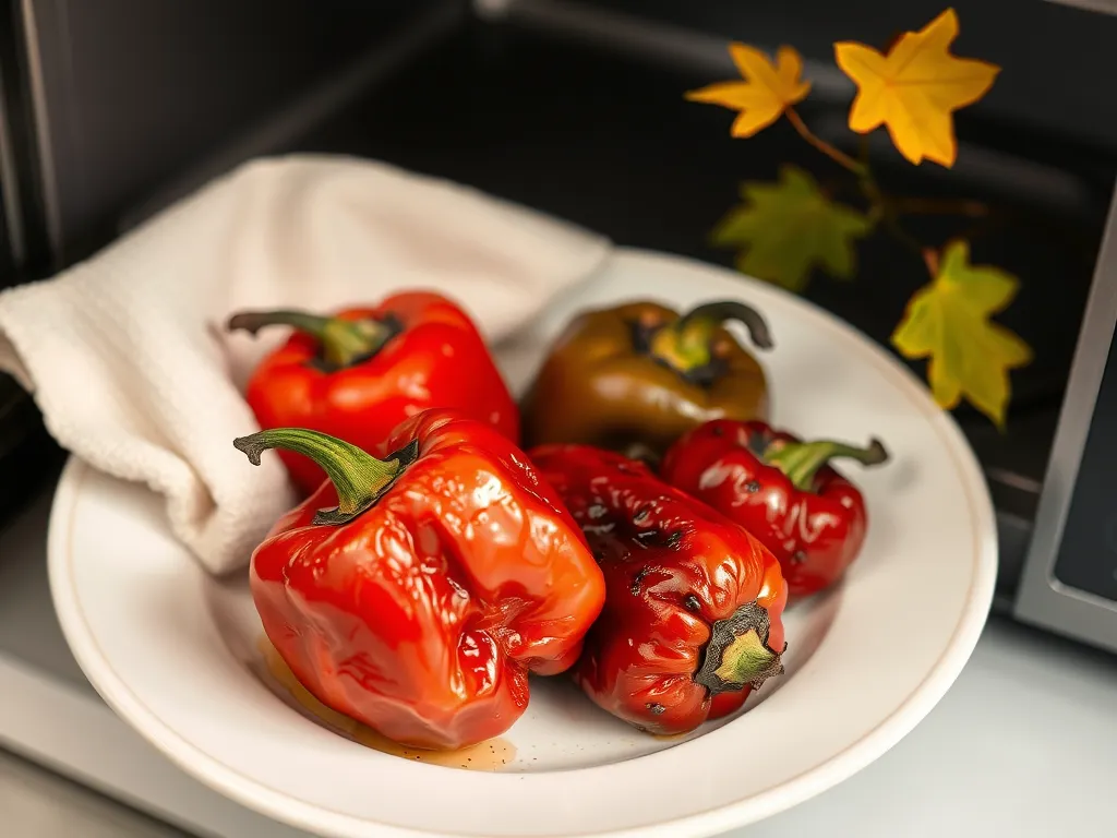Colorful bell peppers for making summer-style mango salsa.