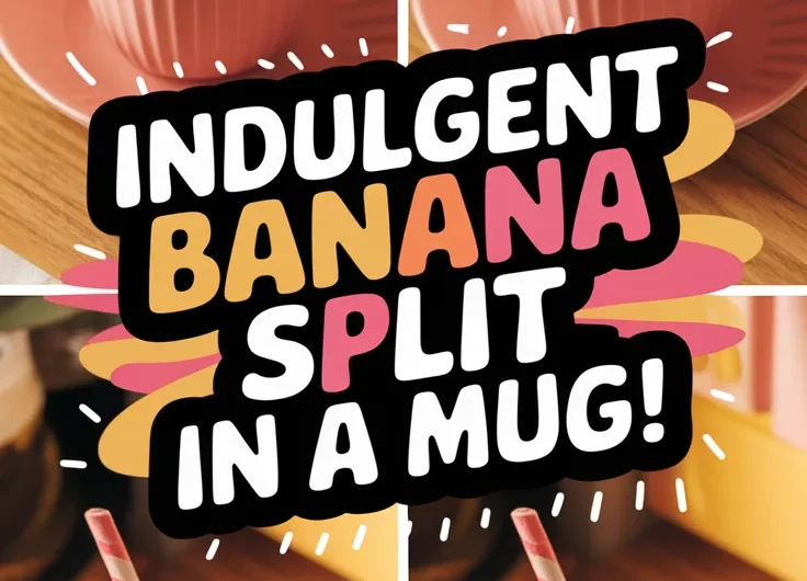 Microwave Banana Split Mug