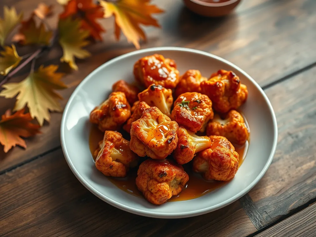 Delicious microwave buffalo cauliflower bites served in a bowl
