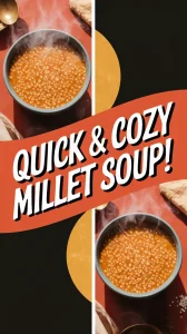 Delicious microwave canned soup with instant millet, perfect for quick meals.