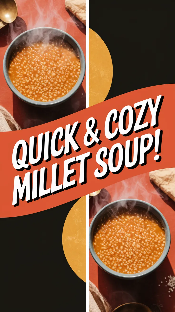 Delicious microwave canned soup with instant millet, perfect for quick meals.