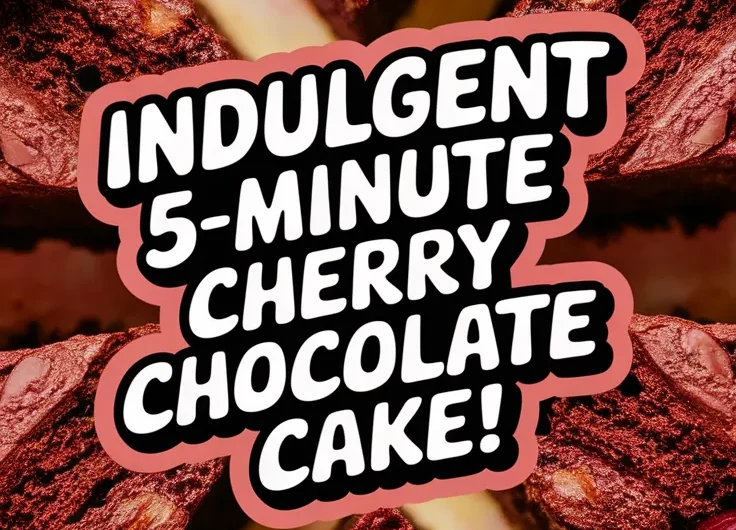 Microwave Chocolate Cherry Cake