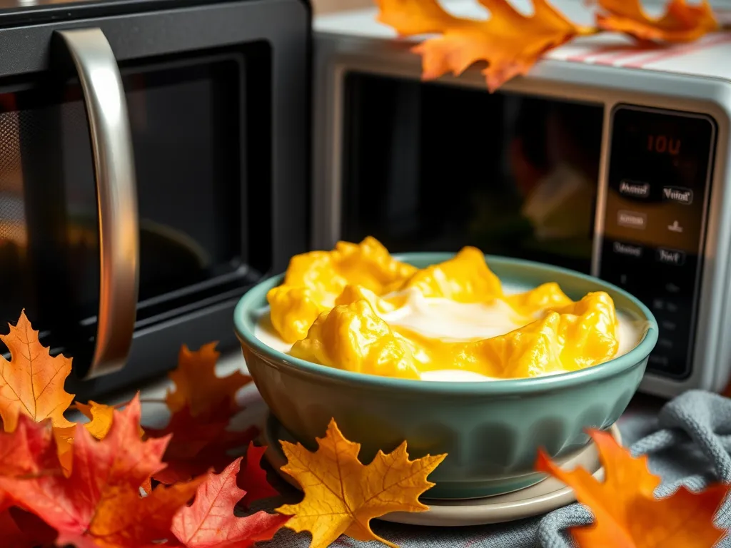 Delicious microwave egg dish with canned mixed veggies, perfect for a quick meal.