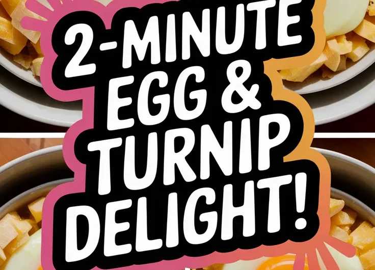 Microwave Scrambled Eggs with Canned Diced Turnips