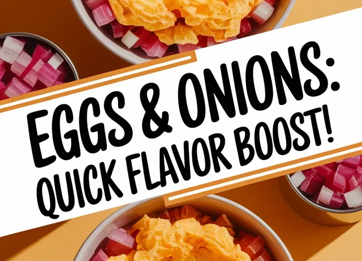 Quick Microwave Eggs with Canned Diced Onions