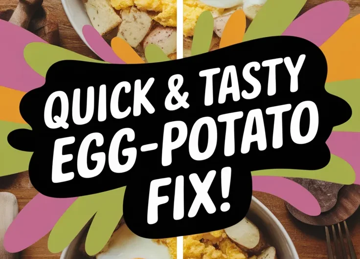 Microwave Egg and Canned Diced Potatoes Delight