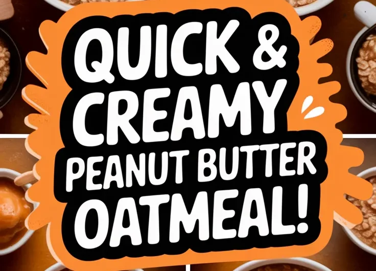 Lazy Microwave Instant Oatmeal with Peanut Butter
