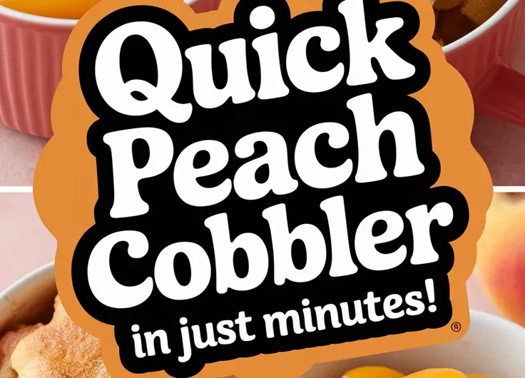 Peach Cobbler in a Mug (Microwave-Made)