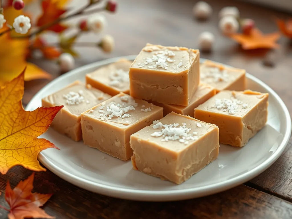 Delicious microwave 3-ingredient peanut butter fudge squares on a plate
