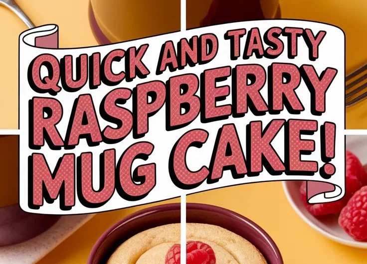 Microwave Raspberry Vanilla Mug Cake