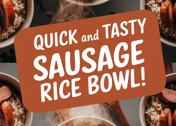 Lazy Microwave Pre-Cooked Sausage and Instant Rice