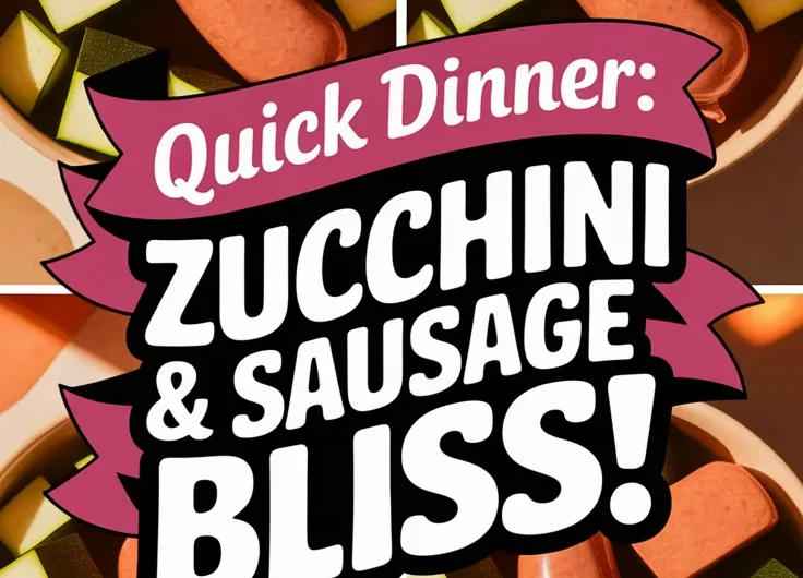 Lazy Microwave Pre-Cooked Sausage and Canned Diced Zucchini