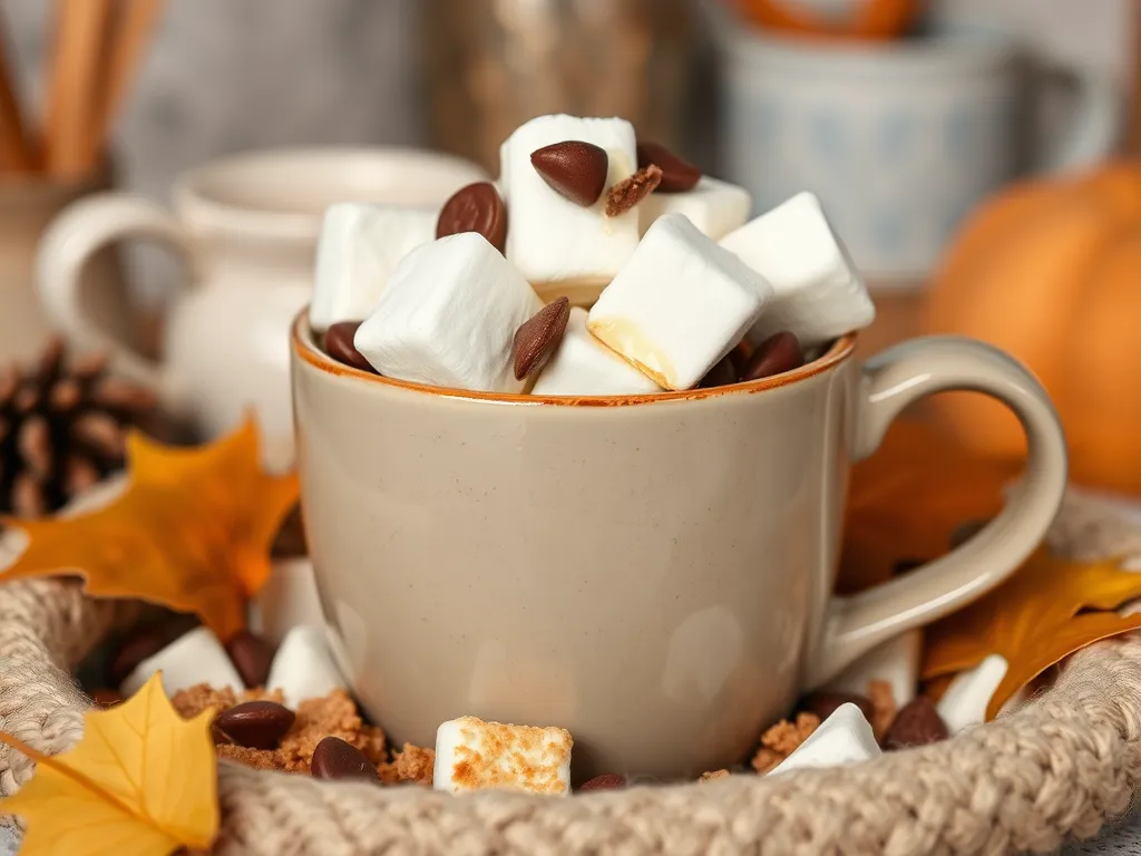 Delicious microwave s'mores brownie mug with marshmallows and chocolate chips