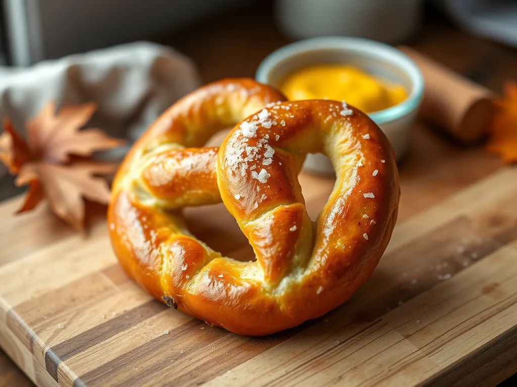 Freshly made microwave pretzel bites with a golden-brown finish, served with a dipping sauce