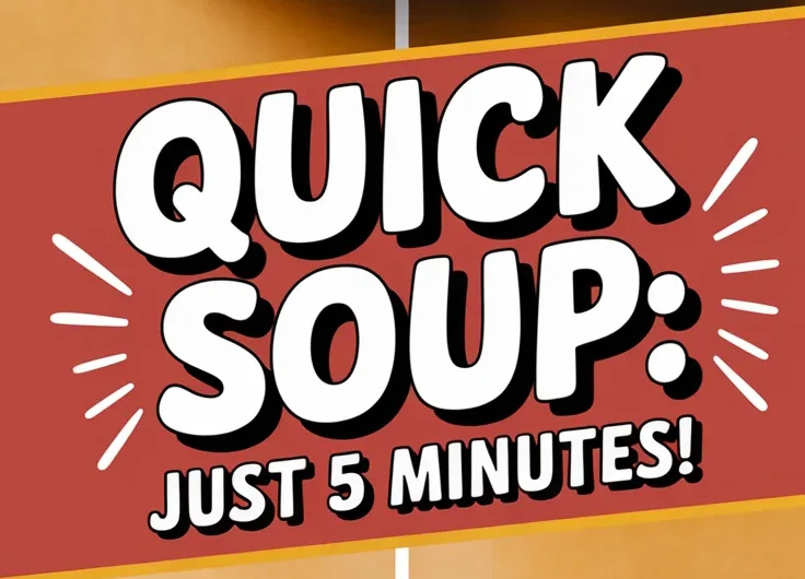 Quick and Easy Microwave Canned Soup with Instant Quinoa Flakes