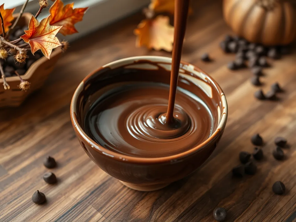 Melting chocolate in a bowl for tempering using microwave technique